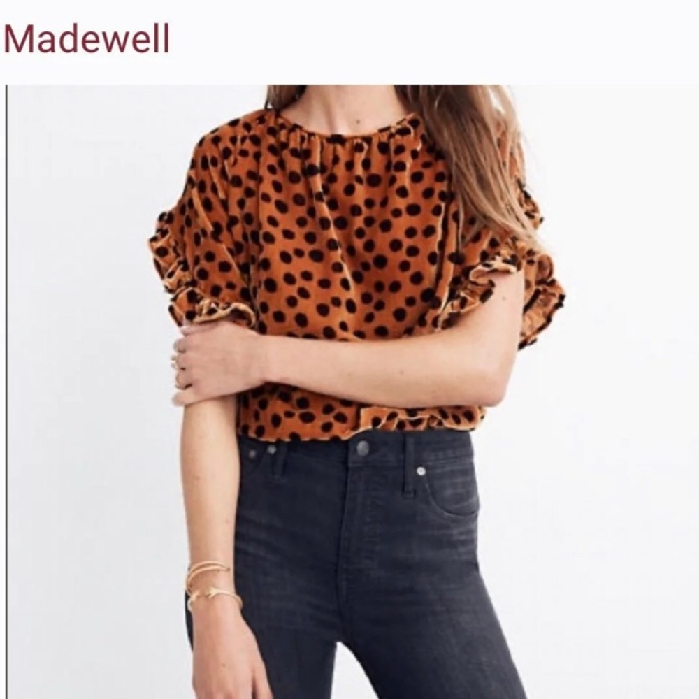 Madewell Velvet Top